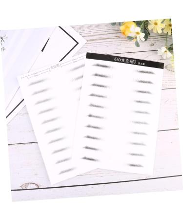 Mikinona Eyebrow Stickers 2 Pairs Makeup Stencil Waterproof Makeup Eyebrow Sticker Brow Tatoo Supplies 6d The Lazy Disposable - Buy Online on GoSupps.com