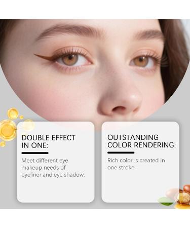  HULUBO Eyeshadow pen 2-in-1 Eyeliner & Eyeshadow For effortless smoky or natural eye makeup (bronze color) - Buy Online on GoSupps.com