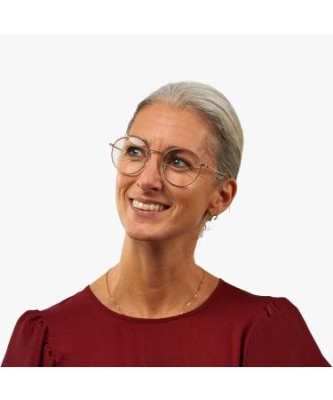 Troms Blue Light Filter Glasses | High-Quality Stainless Steel | Round Frame | Luxreaders Scandinavian Design | 1.0 Diopter - Buy Online on GoSupps.com