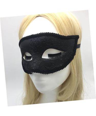 Mikinona Masquerade Costume Eye Mask Costume Party Black Costume Stand Out Mask Black Maskes Halloween Makeup Black Outfits Party Mask Men and Women Prom - Buy Online on GoSupps.com