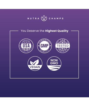 NutraChamps 10-in-1 Natural Sleep Aids for Adults - Melatonin Lemon Balm 1000mg Chamomile 400mg Valerian Root 600mg L Theanine L Tryptophan GABA Magnesium Sleep Aid - Buy Online on GoSupps.com
