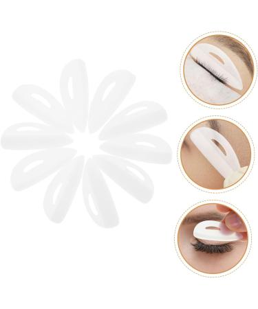 SOESFOUFU 10 Pairs Eyelash Pad Eyelashes Mats Lash Perm Lash Lifting Shield Pads Lash Tools Lash Lift Pad Eyelashes Pads Washers Eyelash Pads Silica Gel Ironing Mat White Curly - Buy Online on GoSupps.com