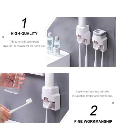 Elzey Wall-Mounted Electric Toothbrush Holder - Multi-Purpose Stand for Toothbrushes & Toothpaste - White | International Shipping Available - Buy Online on GoSupps.com