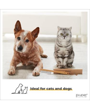 PiuPet Flea Comb for Dogs & Cats - Plastic-Free Lice and Vermin Treatment - Buy Online on GoSupps.com