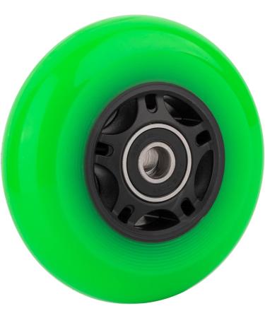 WHEELCOME Inline Skate Replacement Wheels 72mm - 8-Pack Green | ABEC-9 Bearings & Spacers | 85A for Indoor & Outdoor Roller Hockey Skates - Buy Online on GoSupps.com