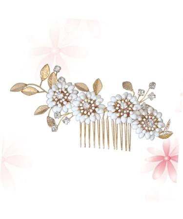 FRCOLOR Set of 2 Bridal Combs Rhinestone Hair Side Comb Bridal Hair Clips Crystal Hair Pin Hair Clip Tiara Bridal Hair Comb Wedding Headpiece Vintage Hair Accessories Flowers Headpiece - Buy Online on GoSupps.com
