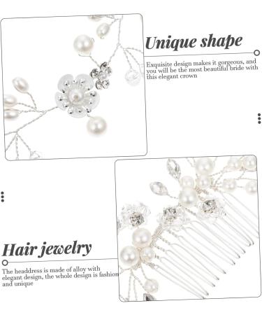 Healeved 3 Sets Bridal Ornament Hair Ties Bride Hair Clip Wedding Decorations Decorative Headdress Braided Headband Hair Decor Bride Headpieces for Decorate Bridesmaid Ribbon Girl Hair Ring - Buy Online on GoSupps.com