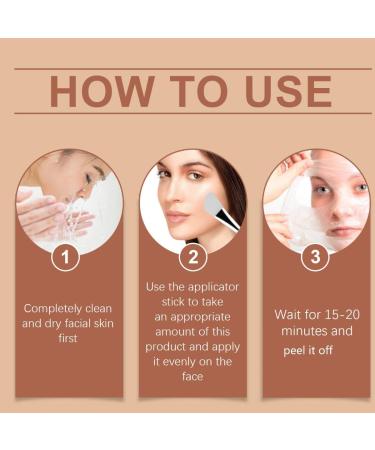 KARLOR Peel-off Face Mask Collagen Mask with brush Anti-wrinkle Mask for face Collagen Glow Mask Face Mask transparent gel texture moisturizing anti-wrinkle peel-off mask (100g) - Buy Online on GoSupps.com