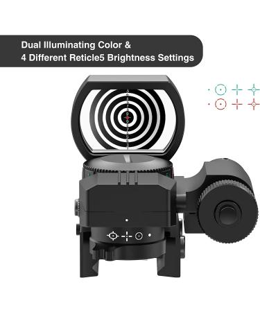 Feyachi RSL-18 Reflex Sight - Red & Green Dot Optics with Integrated Red Laser | Less Than 5mW Output - Buy Online on GoSupps.com