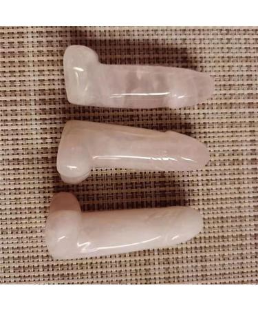 Hand-Carved Men's Natural Quartz Stones - Unique Plum Gift 2 Inch Size - Buy Online on GoSupps.com