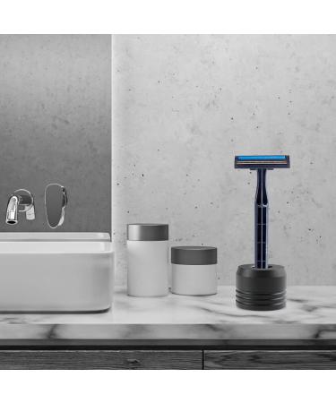 Minkissy Small Foam Spoon & 1st Razor Holder - Practical Aluminum Shaving Stand for Bathroom Storage | Beard & Razor Organizer - Buy Online on GoSupps.com