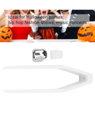 Stylish Hip Hop Silver Tooth Braces Decoration - Perfect for Parties & Daily Wear - Buy Online on GoSupps.com