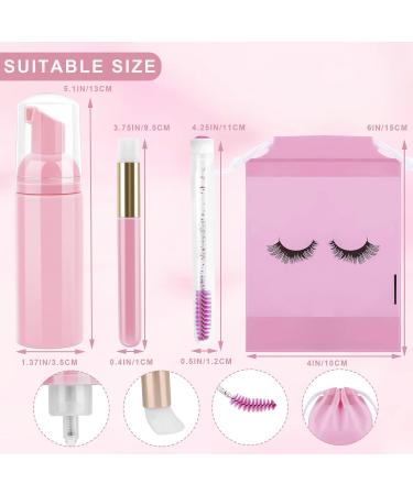 TCJJ 40 PCs Eyelash Shampoo Bottle Brushes Set 10 Eyelash Brushes Foam Donor Bottle & More for Perfect Eye Care - Buy Online on GoSupps.com