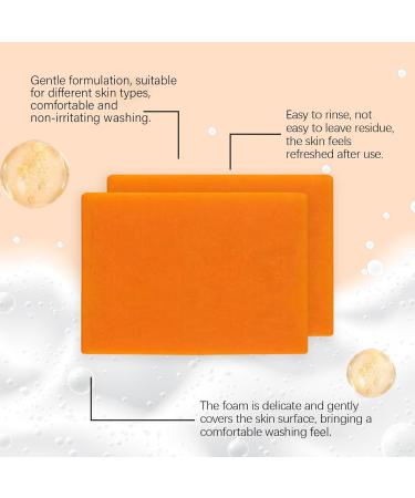  homomdy Papaya & Turmeric Soap Papaya Cleansing Soap for Face & Body Brightening & Exfoliating Reduces Dull Spots & Hyperpigmentation Deep Moisturizing & Deodorant (2pcs) - Buy Online on GoSupps.com
