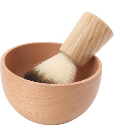 Men Shaving Brush Set Safe Shaving Brush Bowl Kit Multipurpose Soft Bristles Fine Polished for Salon for Travel - Buy Online on GoSupps.com
