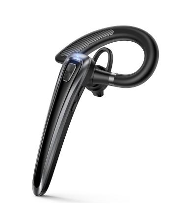 GPEESTRAC Bluetooth Headset,Bluetooth V5.0 Earpiece with Noise Cancelling Mic and 15 Hours Playtime,in-Ear Hands-Free Calls Wireless Headset for Business/Workout/Driving