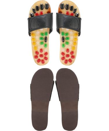 Topincn Acupressure Foot Massage Shoes for Men & Women - Reflexology Slippers for Pain Relief and Better Circulation (Size 41-42) - Buy Online on GoSupps.com