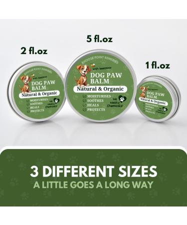 Organic Dog Paw & Nose Balm 30ml - All Season Protection with Beeswax, Coconut Oil & Shea Butter - Moisturizes, Heals & Protects - Lick-Safe Formula - UK Made - Buy Online on GoSupps.com
