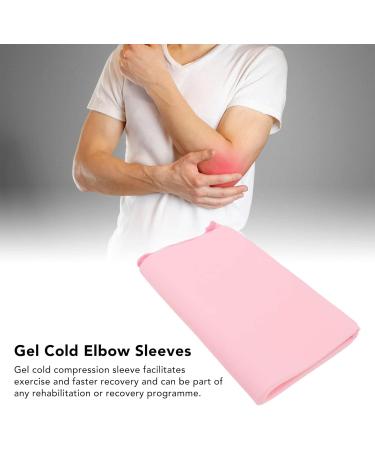 Gel Cold Compression Sleeve for Knee & Elbow Pain Relief Pink L | International Shipping Available - Buy Online on GoSupps.com