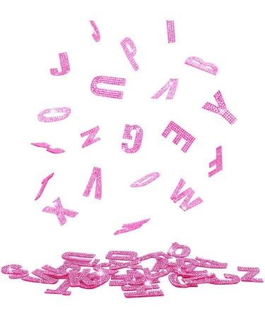 PRATIQUE Glitter Rhinestone Alphabet Letter Stickers - Pink Self-Adhesive DIY Craft Art Supplies - Buy Online on GoSupps.com