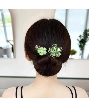 Ball Hair Clips Bun Rollers Lazy Hair Curler Rhinestone Flower Hair Clip Elegant Hair Clip For Women Bun Maker Hairpin Easy And Quick Snap Curling Tools (Type5) - Buy Online on GoSupps.com