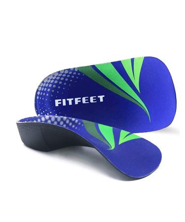 Orthopedic insoles 3/4 high nozzle insert for flat feet plantar fasciitis foot fatigue heel pillow for men women for walking running training L- (43-46 EU)