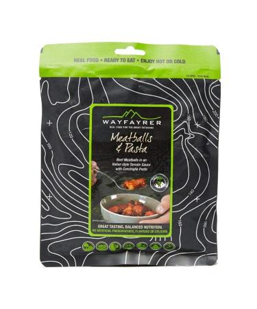 Wayfayrer Pasta & Meatballs Camping Hiking Food Black One Size Pasta_Meatballs