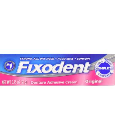 Fixodent Denture Adhesive Cream Original 0.75 oz (Pack of 11)