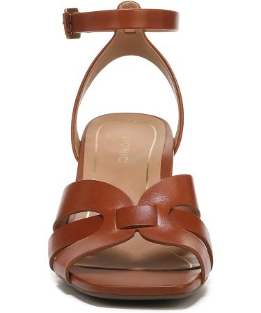 Vionic Garnet Marrin Heeled Sandal - Women's Fashion Sandal with Orthotic Insole, Arch Support, and Cushioned Outsole | Espresso Leather | Sizes 5-11 - Buy Online on GoSupps.com