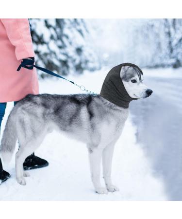 Comfortable Dog Neck Warmers & Ear Protection - Soothing Noise-Reducing Winter Gear for Small Dogs (Blue Gray) - Buy Online on GoSupps.com
