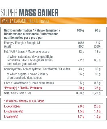 Dymatize Super Mass Gainer Bar Vanilla Caramel Fudge - Weight-Gainer bar + proteins - Buy Online on GoSupps.com