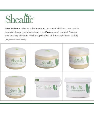 Organic Unrefined Shea Butter - 1 Kg | Moisturizer for Sensitive & Dry Skin | Baby Skin Salve for Eczema & Psoriasis | Shea Life Skincare - Buy Online on GoSupps.com