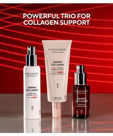 MADARA Organic Skin Care DERMA COLLAGEN Night Source Sleeping Cream Overnight Hydrating & Firming Cream with Peptides Algae & Hyaluronic Acid for Anti-Aging & Skin Renewal 70ml - Buy Online on GoSupps.com