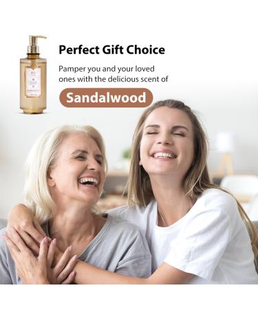 Bee & Flower Moisture Body Wash | Fragrance Amino Acid Liquid Soap | Nourishing Sandalwood Shower Gel - 16.8 Fl Oz - Buy Online on GoSupps.com