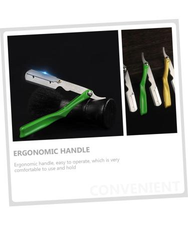 Angoily 5ST Manual Razor Blade Holder | Disposable Hairdresser Razor for Eyebrow Trimming | Stainless Steel Household Product - International Shipping Available - Buy Online on GoSupps.com