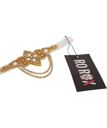 Ro Rox 1920s Ida Jeweled Headbands for Women Roaring 20s Crystal Headband for Vintage Parties Prom Weddings Everyday Life Boho Flapper Head Jewelry for Women Gold - Buy Online on GoSupps.com