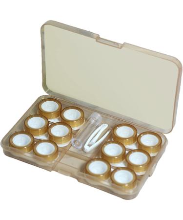 Harayaa 4x Travel Case for 6 Pairs of Contact Lenses - Leak-Proof Silicone Seals Compact & Stylish for Women - Ideal for International Travel - Buy Online on GoSupps.com