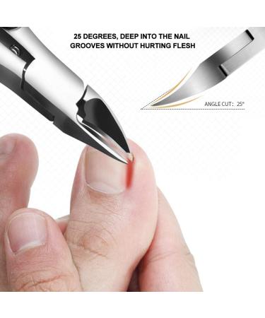 High Flexibility Round Handle Ingrown Toenail Clipper High Hardness Efficient Nail Trimmer Manicure Store for Home Beauty Salon Salon Shop Black - Buy Online on GoSupps.com
