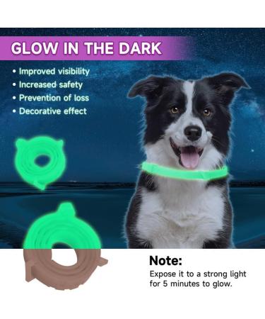 Woyamay Calm Dog Collar | Adjustable Luminous Calming Collar with Pheromones | Stress Relief for All Dog Sizes | 2-Pack - Brown - Buy Online on GoSupps.com