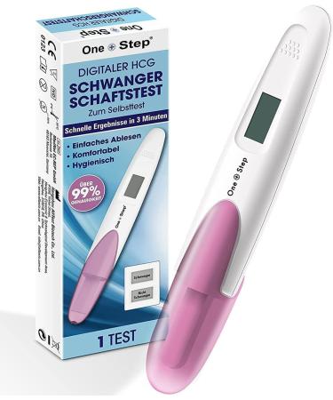 1 piece one+step pregnancy test early test Digital i pregnancy test i 1x early swear test i pregnancy early test with display pregnant or not pregnant i 25 miu/ml