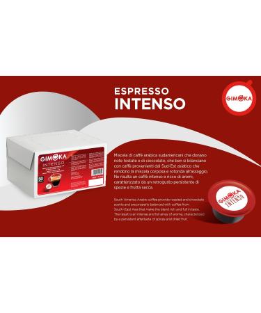 Gimoka Intenso Blend Intensity 12/13 - 50 Capsules - Compatible with Lavazza* Firma* brand coffee machines - Made in Italy - Buy Online on GoSupps.com