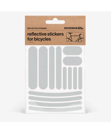 Bookman Reflective Stickers, Leopard Print - Hard Surface Stickers - 1  Sheet (3.74 x 4.53 inches) One Size Black