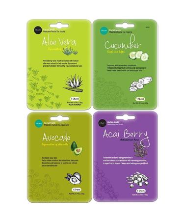 Celavi Collagen Facial Mask - Classic Korean Skincare for Moisture Tightening & Spot Reduction | 3 of 12 Flavors | 36 Masks - Made in Korea - Buy Online on GoSupps.com