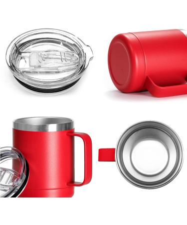 Craft Express 10oz Stainless Steel Coffee Mug 4 Pack - Double Wall Vacuum Insulated Tumbler with Lid - Engraved Powder Coated Travel Cup for Glowforge Plus (Red) - Buy Online on GoSupps.com