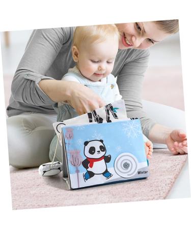 IFANLANDOR Panda Desk Calendar Cloth Book - Baby Mirror Toy and Puzzle Books for Babies 0-6 Months - Children's Animal Cognition Book - Handcrafted Cloth Baby Books and Toys - Buy Online on GoSupps.com