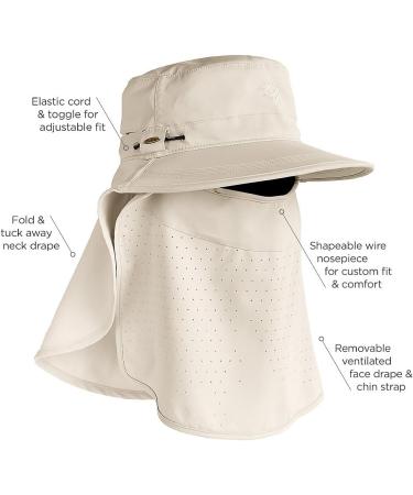 Coolibar Stevie Ultra UV Sun Cap for Kids - Face & Neck Protection - White | Best International Shipping - Buy Online on GoSupps.com
