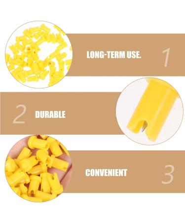 Beavorty 100pcs Anti-Blocking Needle Eyelash Glue Bottles | Perfect for Eyelash Extensions | Premium Quality PP Two-Color Design - Buy Online on GoSupps.com