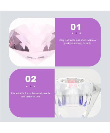 FRCOLOR Glass Nail Dish monomer bowl diamond Bowl bowl White Glass Dappen Dish 5.5x5.5cmx3pcs Pinkx3pcs - Buy Online on GoSupps.com