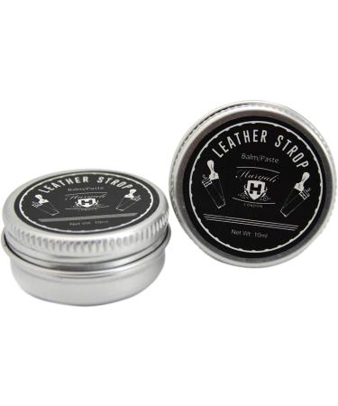 Haryali London Handmade Leather Strop & Real Badger Hair Brush - 10 ML Balm Included | Premium Shaving Accessories - Buy Online on GoSupps.com