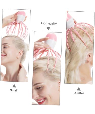 Frcolor 3-in-1 Electric Scalp Massager - Handheld Pink Octopus Design for Relaxation & Tingles | International Shipping Available - Buy Online on GoSupps.com